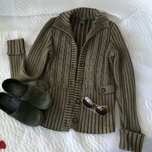 EDDIE BOWER CABLE KNIT CARDIGAN